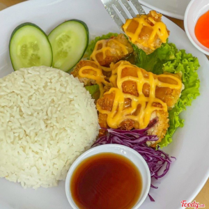 Cơm Gà Mix Vị Phô Mai - Chua Ngọt