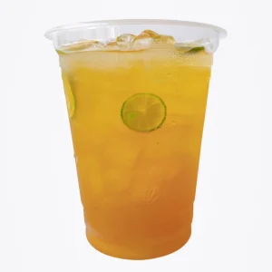 Ly trà tắc khổng lồ mát lạnh có lát tắc tươi bên trong